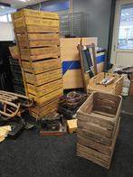 10x houten Kratten antiek, Ophalen, Gebruikt, 60 cm of meer, Krat