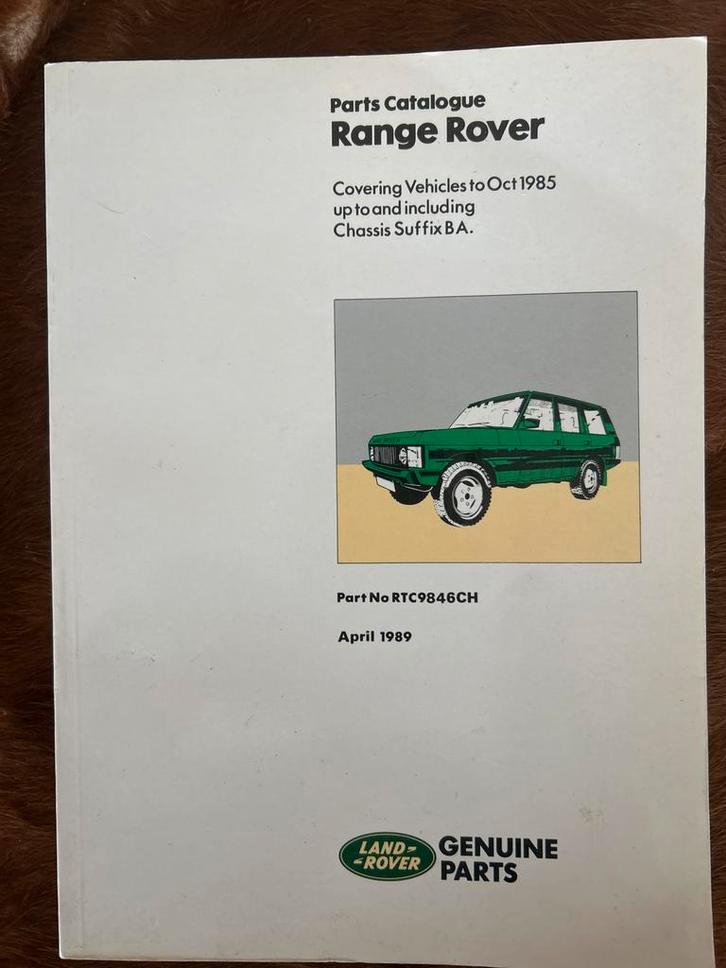 Range Rover Onderdelen Catalogus & Reparatie Handleidingen, Auto diversen, Handleidingen en Instructieboekjes, Ophalen of Verzenden