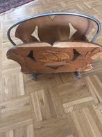 Vintage Lektuurbak met Houten Details, Ophalen of Verzenden, Gebruikt