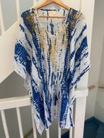 BLAUW PRINTED KATOEN KAFTAN, MAAT; L/XL, Ophalen of Verzenden, Zo goed als nieuw, Maat 42/44 (L), Blauw