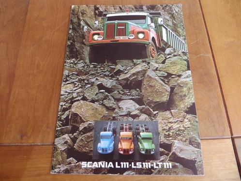 Folder Scania L 111, LS 111, LT 111 vrachtwagens en trekkers, Boeken, Auto's | Folders en Tijdschriften, Zo goed als nieuw, Overige merken