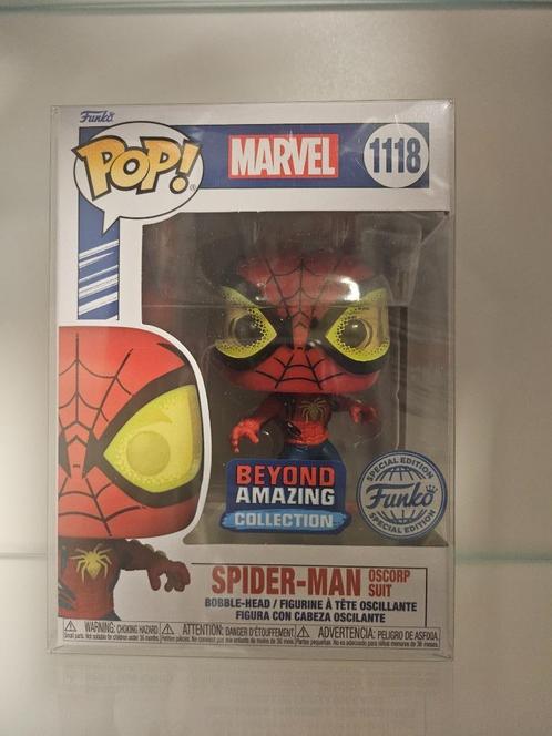 Funko Pop Spider-Man Oscorp Suit 1118, Verzamelen, Poppetjes en Figuurtjes, Nieuw, Ophalen of Verzenden