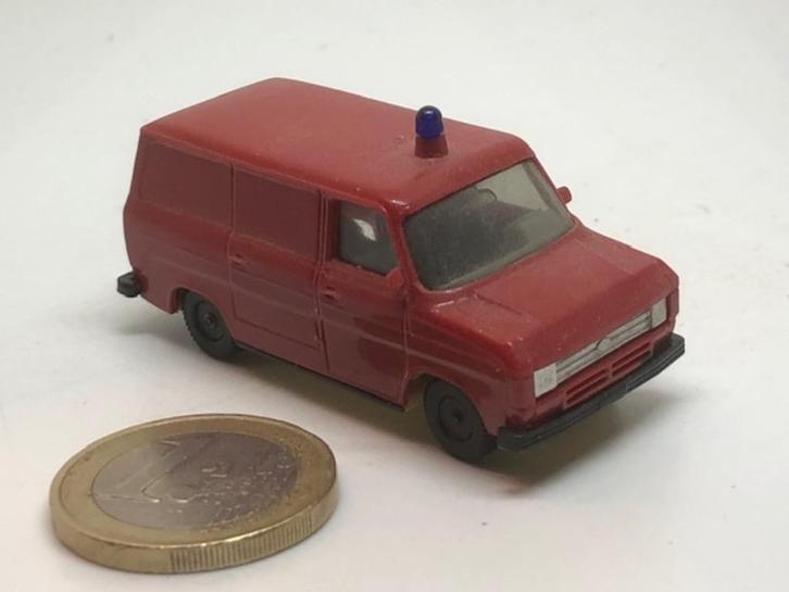 Brandweer Ford Transit Gesloten, Herpa, Hobby en Vrije tijd, Modelauto's | 1:87, Gebruikt, Auto, Herpa, Ophalen of Verzenden
