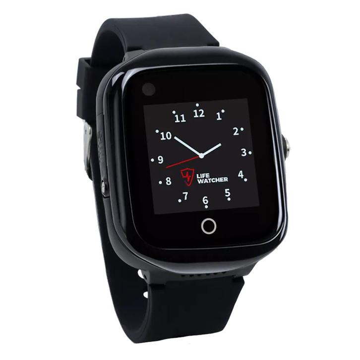 Lifewatcher senior max zwart bandje, Sieraden, Tassen en Uiterlijk, Smartwatches, Zo goed als nieuw, Android, Zwart, GPS, Ophalen of Verzenden