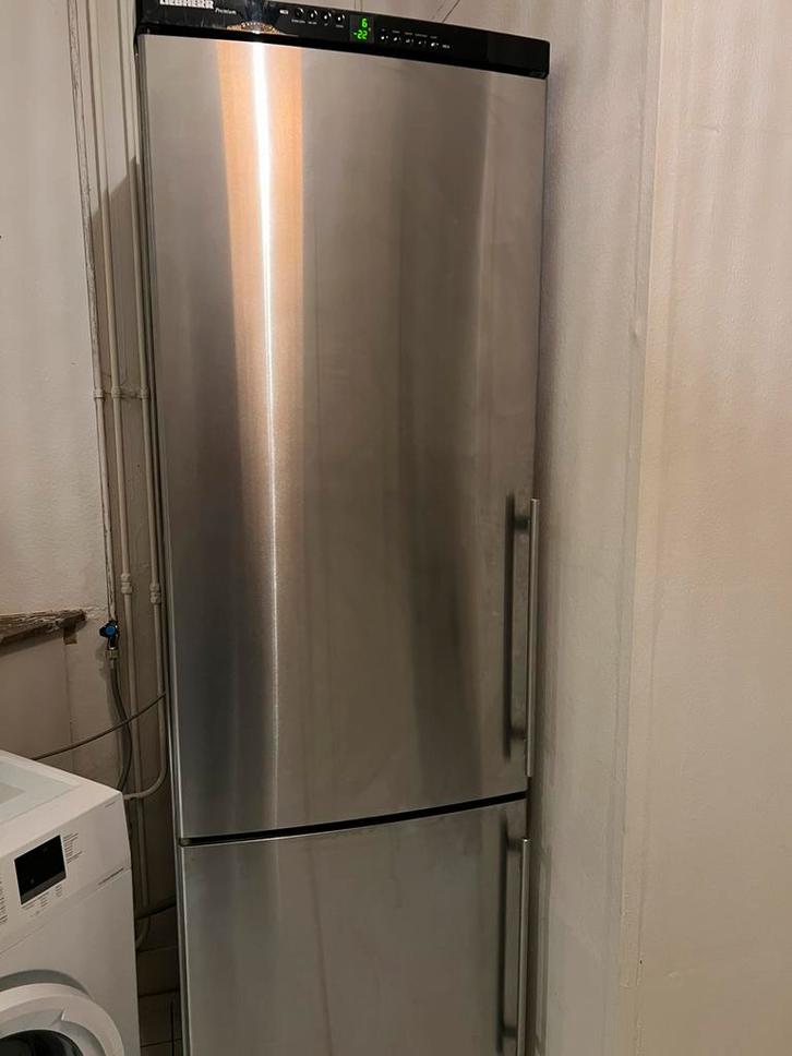 Koelkast Liebherr RVS Koel-Vriescombinatie - Amper Gebruikt, Witgoed en Apparatuur, Koelkasten en IJskasten, Zo goed als nieuw