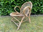 Rohe Noordwolde bamboe, rotan stoel, jaren 50 rohé, Tuin en Terras, Tuinstoelen, Ophalen, Zo goed als nieuw, Rotan