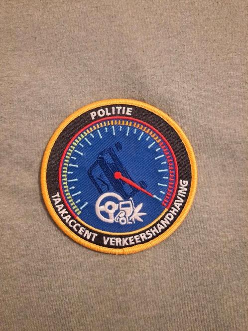 Politie verkeershandhaving patch, Verzamelen, Militaria | Algemeen, Embleem of Badge, Nederland, Ophalen of Verzenden