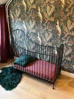 Smeedijzeren ledikant zwart 60x120, Ophalen, Zo goed als nieuw, Ledikant