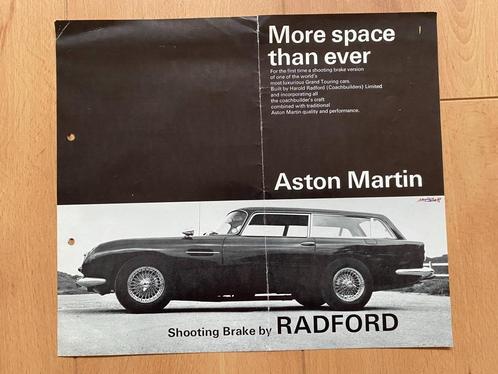 Aston Martin DB5 - Radford - Shooting Brake  -  Folder, Boeken, Auto's | Folders en Tijdschriften, Gelezen, Overige merken, Verzenden