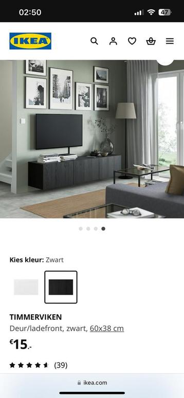 Beste lade front zwart