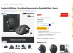 Logitech MX Ergo - Draadloze Ergonomische Trackball Muis, Ophalen of Verzenden, Zo goed als nieuw