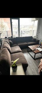 Gratis hoekbank bruin, Ophalen, Zo goed als nieuw