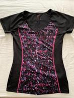 Sport shirt maat M 40/42 zwart met roze/ paars, Maat 38/40 (M), Zwart, Ophalen of Verzenden, Fitness of Aerobics