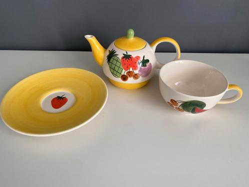 Henry Aix 'Tea for One' Theepot Set Fruitmotief, Huis en Inrichting, Keuken | Servies, Zo goed als nieuw, Overige typen, Overige stijlen