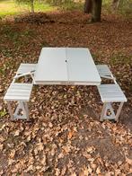 Leuke kinder picknicktafel, Tuin en Terras, Picknicktafels, Aluminium, Ophalen of Verzenden, Zo goed als nieuw, Rechthoekig