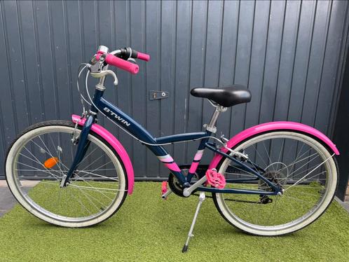 Btwin Hybridefiets 24 inch - Meisjes fiets kinderfiets 💙🩷, Fietsen en Brommers, Fietsen | Meisjes, Zo goed als nieuw, 24 inch