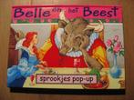 vintage Belle en het beest, sprookjes pop-up boek, Verzenden, Jongen of Meisje, Voorleesboek, Zo goed als nieuw