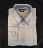 Heren overhemd lange mouw, shirt, Claude Vigo, XL, Ophalen of Verzenden, Gedragen, Halswijdte 43/44 (XL), Wit