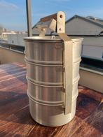 Vintage Aluminium Stapelbare Lunchbox, Antiek en Kunst, Ophalen of Verzenden