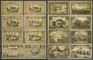 Hohendfriedberg 3x 25+3x 50+75+125 Pf 1922 Noodgeld r-116 beschikbaar voor biedingen