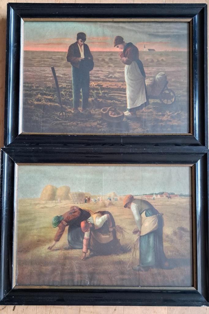 J. F. Millet, 2 bekende prenten/litho's, Antiek en Kunst, Kunst | Tekeningen en Foto's, Ophalen of Verzenden