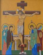 "De kruisiging van Christus", Antiek en Kunst, Kunst | Schilderijen | Klassiek, Verzenden