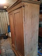 geloogd grenen linnenkast, Antiek en Kunst, Ophalen