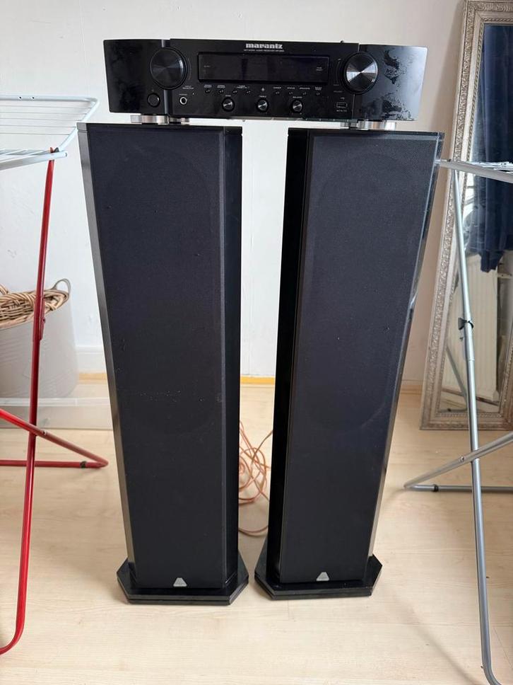 Driade 91 MK II Speakers met Marantz NR1606 Receiver, Audio, Tv en Foto, Luidsprekers, Gebruikt, Front, Rear of Stereo speakers
