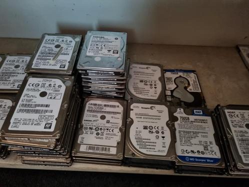 Verschillende merken 750gb laptop hdd hardeschijf, Computers en Software, Harde schijven, Gebruikt, Laptop, Intern, HDD, Ophalen of Verzenden