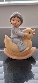 Goebel beeld jongen op schommeleend, Nina & Marco, Ophalen of Verzenden, Zo goed als nieuw, Hummel