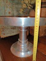 Zware grote etagère zilverkleurig plateau op voet, ., Ophalen of Verzenden, Zo goed als nieuw, .