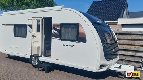 Sprite Cruzer 495 SR Thule Luifel, Mover etc., Caravans en Kamperen, Caravans, Bedrijf, tot en met 4, 1250 - 1500 kg, Standaardzit