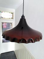 Vintage Hanglamp emaille groot, Huis en Inrichting, Lampen | Hanglampen, Gebruikt, Mid century, Ophalen of Verzenden, Metaal
