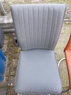 6x Stoelen Eettafel kleur Grijs en Oranje , Vijf, Zes of meer stoelen, Grijs, Modern, Gebruikt