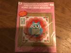 Compleet borduurpakket uil , deco time , kruissteek, Ophalen of Verzenden, Nieuw, Borduurpakket