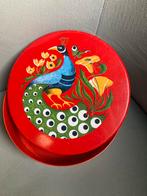 Blik met pauwenafbeelding, Verzamelen, Blikken, Ophalen of Verzenden, Gebruikt, Overige
