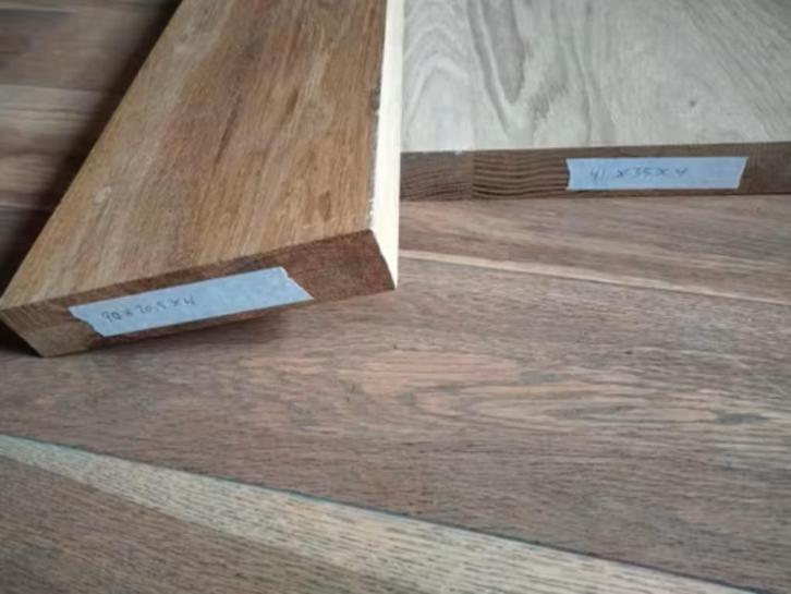 Massief Eiken meubelpanelen 100euro per m2, Doe-het-zelf en Verbouw, Hout en Planken, Nieuw, Plank, Eiken, Minder dan 200 cm, 25 tot 50 mm