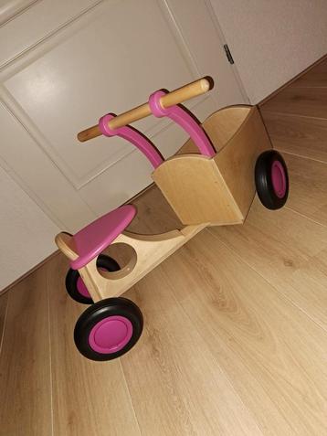 Houten Bakwagen Loopfiets beschikbaar voor biedingen