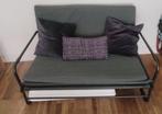 Foldable sofa-bed + light matress, Huis en Inrichting, Ophalen, Grijs, Gebruikt, Tweepersoons