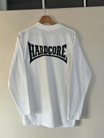 Hardcore Longsleeve L  wit beschikbaar voor biedingen