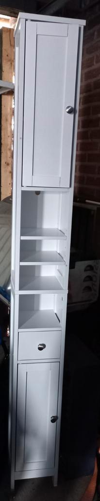Badkamerkast - 180cm hoog, Huis en Inrichting, Badkamer | Badkamermeubels, Gebruikt, (Half)hoge kast, 150 tot 200 cm, Minder dan 50 cm