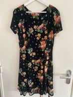 Zwarte jurk met bloemenprint - 1Z Naiz Collection, Zwart, Maat 46/48 (XL) of groter, Ophalen of Verzenden, Knielengte