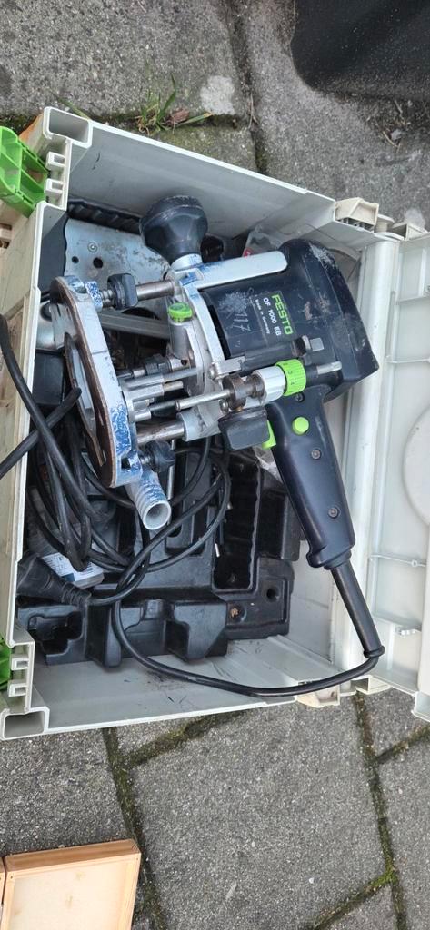 Festool OF 1000 EB Bovenfrees + Frezen, Doe-het-zelf en Verbouw, Gereedschap | Freesmachines, Gebruikt, Elektrisch, Bovenfrees