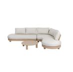 Karwei Loungeset Saar zand beige metaal nieuw met ophoging, Ophalen, Zo goed als nieuw, Metaal, Scandinavisch