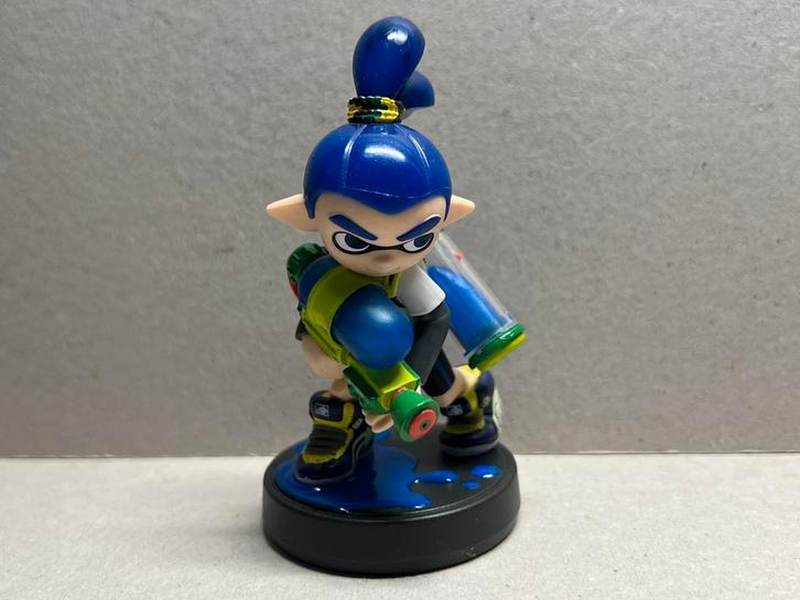 Amiibo Splatoon Inkling Boy Blue, Spelcomputers en Games, Games | Nintendo Switch, Zo goed als nieuw, Avontuur en Actie, 1 speler