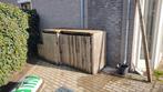 Houten Container ombouw voor 3 containers, Tuin en Terras, Ophalen, Gebruikt, Hout, Containerberging
