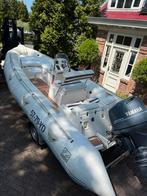 Nette Zodiac Yachtline 600 + 100pk Yamaha Teak Zonnedek rib, Watersport en Boten, Rubberboten, Ophalen of Verzenden, Benzine, Overige materialen