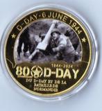 Penningen 80 Jaar D Day, Postzegels en Munten, Penningen en Medailles, Verzenden, Overige materialen, Buitenland