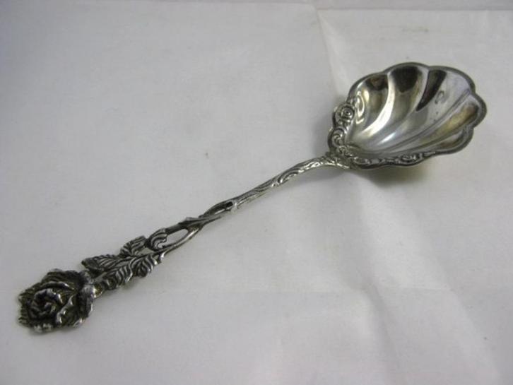 Grote zilveren roomlepel Hildesheimer Rose - Albo (7371-23), Antiek en Kunst, Curiosa en Brocante, Ophalen