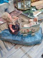 Mooi blikken poppenwagentje, Antiek en Kunst, Antiek | Speelgoed, Ophalen of Verzenden